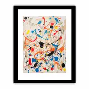 White Art Dripping Color Framed Art Framed print Art Poster