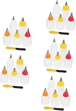 HOLIDYOYO 5sets DIY Cake Decorating Tool Icing Piping Bottle Household Baking Supplies Versatile for Cookies Cakes and Desserts 6pcs*5