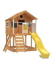 [Lifespan Kids] Warrigal Cubby House With 2.2m Slide in Brown