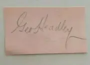 GEORGE HEADLEY WEST INDIES LEGEND CRICKET SIGNED AUTOGRAPH BOOK CUT 1930s