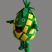 Advertising Pineapple Mascot Costume Suit Halloween Birthday Party Dress Adults