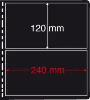 Two strip - Prinz System single sided extra wide stock pages per 5
