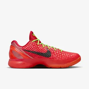 【NIKE 耐吉】KOBE VI PROTRO REVERSE GRINCH 紅色 男鞋(FV4921-600)