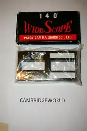 WIDELUX 140 WIDE SCOPE PANON CAMERA 24PC NEW SLIDE MOUNTS in ORIGINAL BOX