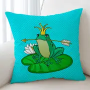 Frog Queen Cushion Cover
