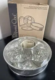 Pampered Chef Springform Pan Set #1540 w/ Heart & Bundt Insert New in Box