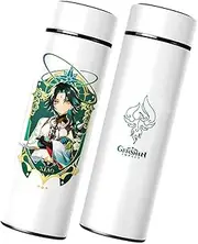 Xiao Thermos Water Bottle, Genshin Impact Sports Cute Insulated Beverage Bottle for Home School Outdoor Travel