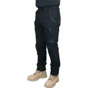 Decoy Canvas Modern Fit Stretch Black Cargo Pants - 107R