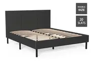 Advwin Double Metal Bed Frame Black