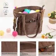 Travel Crochet Bag Yarn Storage Organiser Yarn Storage Bag for Crochet Yarn