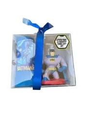 Batman The Brave and the Bold Lotion Pump and Fingertip Towel Gift Set NIB