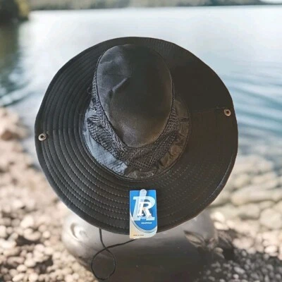 Bucket Hat Boonie Camo Fishing Hunting Hiking Black Outdoor Camp Boating Unisex