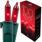 100 ViviLuxe Red Lights Christmas Mini Lights Holiday Home Party Lighting 46 ft
