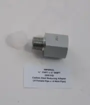 IMPERIAL 1/2" FNPT x 3/8" MNPT 3500 PSI Carbon Steel Reducing Adapter (-8 x -6)