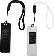[GREENADSCAPE] 2pcs Candy Color Electronic Watch Watches for Digital Watch Clock Ring Watch Carabiner Keychain Key Shackle The Watche Pocket Watch Digital Timer Watch Ring Plastic Mirror