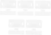 Ciieeo 5sets Curtain Hanging Piece Sliding Door Blinds Vertical Blinds for Sliding Glass Doors Patio Door Blinds Panel Track Blinds Replacement Blind Slats Blind Repair Transparent 25pcs*5