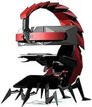 CSTAL Adjustable Swivel Bionic Gaming Chair, Integrated Computer Space Capsule Chair, Ergonomic High Comfort E-Sports Chair, with LED Support 5 Screens