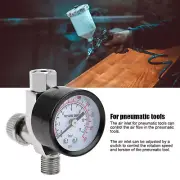 1/4in Adjustable Air Pressure Regulator Automotive Air Control Valve Tool.