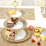 碟子陶瓷水果盤客廳創意玻璃蛋糕托家用下午茶點心架