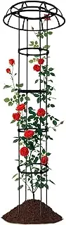 Euyehn Garden Obelisk Trellis | Climbing Plant Supports Frame - Wind Resistant Cucumber Support Supplies for Vegetable Zucchini Bean Grape Ivy Rose