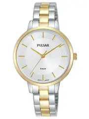 Pulsar PH8476X1 Silver Dial Gold Stainless Steel Womens Watch