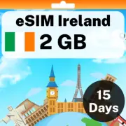 eSIM Ireland - 2 GB - 15 Days - Travel eSIM | QR code activation