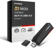 Edimax Wi-Fi 6 AX1800 USB 3.0 Adapter - Dual Band, 1201Mbps (5Ghz), 573Mbps (...
