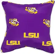 College Covers Outdoor Decorative Throw Pillow, LSUODP, Team Colors, 16" x 16"