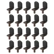 36 Pcs 1/5" L-Shelf Pins Bracket Peg, Metal Shelf Pegs Black Cover, Red Bronze