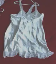 Linea Donatella White Lingerie Sleep Gown size XL/13,14 Fancy lace and sequins