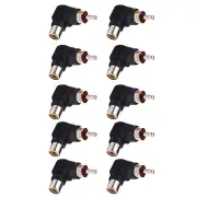 Durable RCA Right Angle Connector Plug Adapters Lightweight Replacement Parts