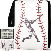 Baseball Card Binder 900 Pockets, 50 Sleeves Large Baseball Binder 3 Ring Zip...