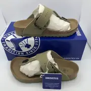 Birkenstock Gizeh Vegan Big Buckle Textile Thong Sandals Faded Khaki 36/W5/M3