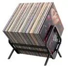 Vinyl Record Storage Holder Rack Metal Stand 80-100 Lp Albums Player Simple