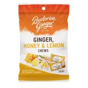 Buderim Ginger Ginger, Honey & Lemon Chews 50g