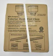 Builders Edge 110050200023 Exterior Dentil End Piece Block Kit Wicker Mount