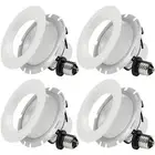 4 Pack 4 Inch Dimmable Recessed LED Downlight, Trim Interchangeable