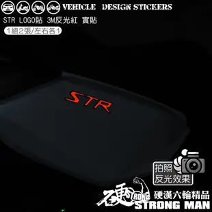 【硬漢六輪精品】 AEON STR 250 / 300 LOGO改色貼 (版型免裁切) 機車貼紙 機車彩貼 彩貼