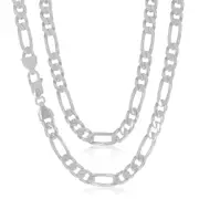 Sterling Silver 55cm Figaro Chain
