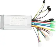 Brushless Controller, 36V 48V 500W Motor Brushless Controller, Aluminium Alloy E Bike Brushless Motor Controller with Lamp Wire for Electric Bicycles E Bike Scooter