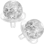1 Set Bubble Ball Holder Set Bubble Ball with Holder Bubbles Outside Fountains Sphere with Stand for Mini Fish Tank Decorations Round Glass