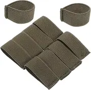 [CORHAD] Belt Retainer Band 10 Pcs Elastic Buckle Comfort Twill Elastic Sturdy Nylon Canvas Belt Band for Men Women
