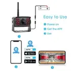 Wireless Smartphone Backup Camera Reversing WIFI Camera For Truck RV Trailer NEW