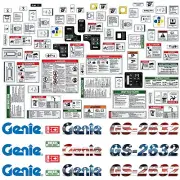 Complete Decal Kit for Genie GS-2632 Scissor Lift GS2632 Sticker CUSTOM USA FLAG