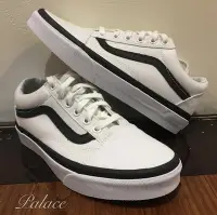 在飛比找Yahoo!奇摩拍賣優惠-Vans Old School 白底黑線 雙黑線 白鞋