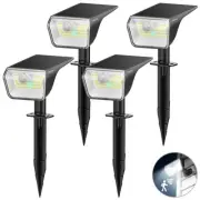 Solar Lights Outdoor Waterproof IP67, 3000K/6500K Solar Motion Sensor Lights ...