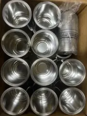 Empty Gallon Paint Cans with Lids - BOX OF 34- Bulk Metal