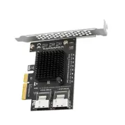 New ASMedia SFF-8087 Mini-SAS SATA 3.0 Expansion Card 8Ports HDD SSD Cable