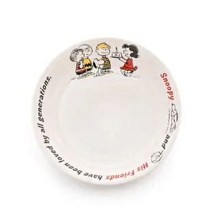 【震撼精品百貨】史奴比Peanuts Snoopy ~史努比 SNOOPY日製餐盤(好朋友們-蛋糕-21.5cm)*21771