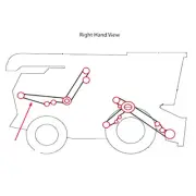 1781280W1 Combine Chopper Drive Belt Fits Massey Ferguson 8560